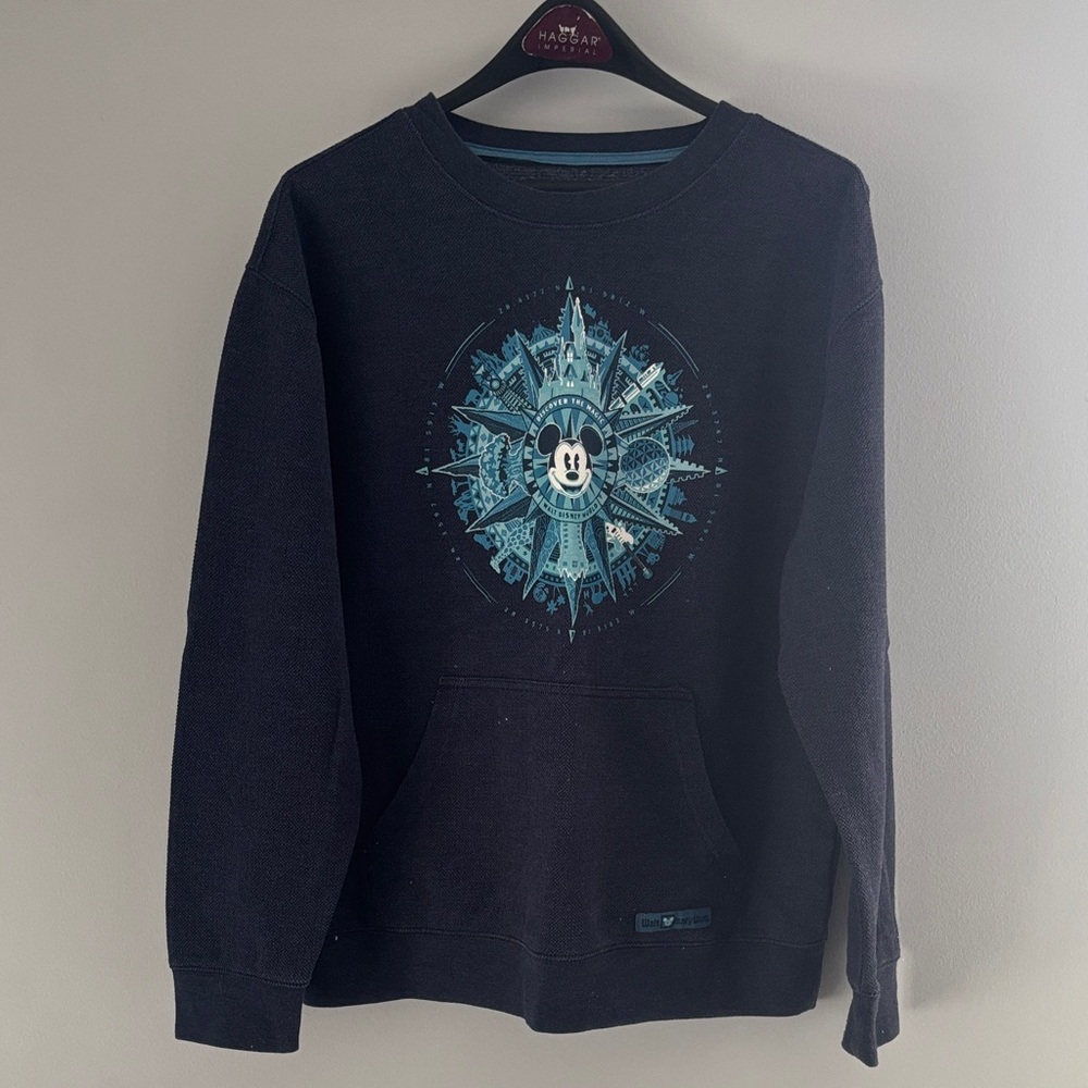Disney Navy Blue Sweatshirt with Blue Mickey Graphic